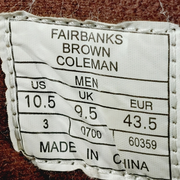 Coleman Fairbanks Brown Lace Up Round Toe Waterproof Trail Hiking Boots V725 main image 4